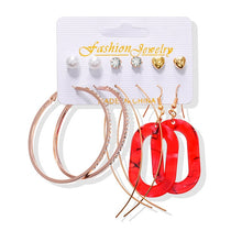 Load image into Gallery viewer, Earrings Set Acrylic Pearl