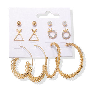 Earrings Set Acrylic Pearl