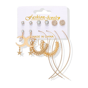 Earrings Set Acrylic Pearl