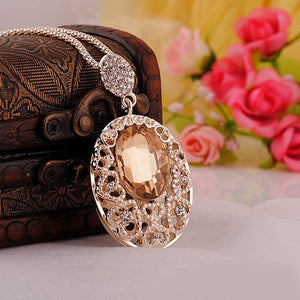 Crystal Stone Chain Neckless